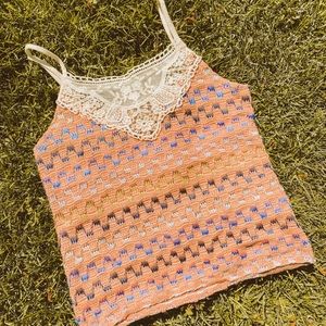 Free People Crochet Tank